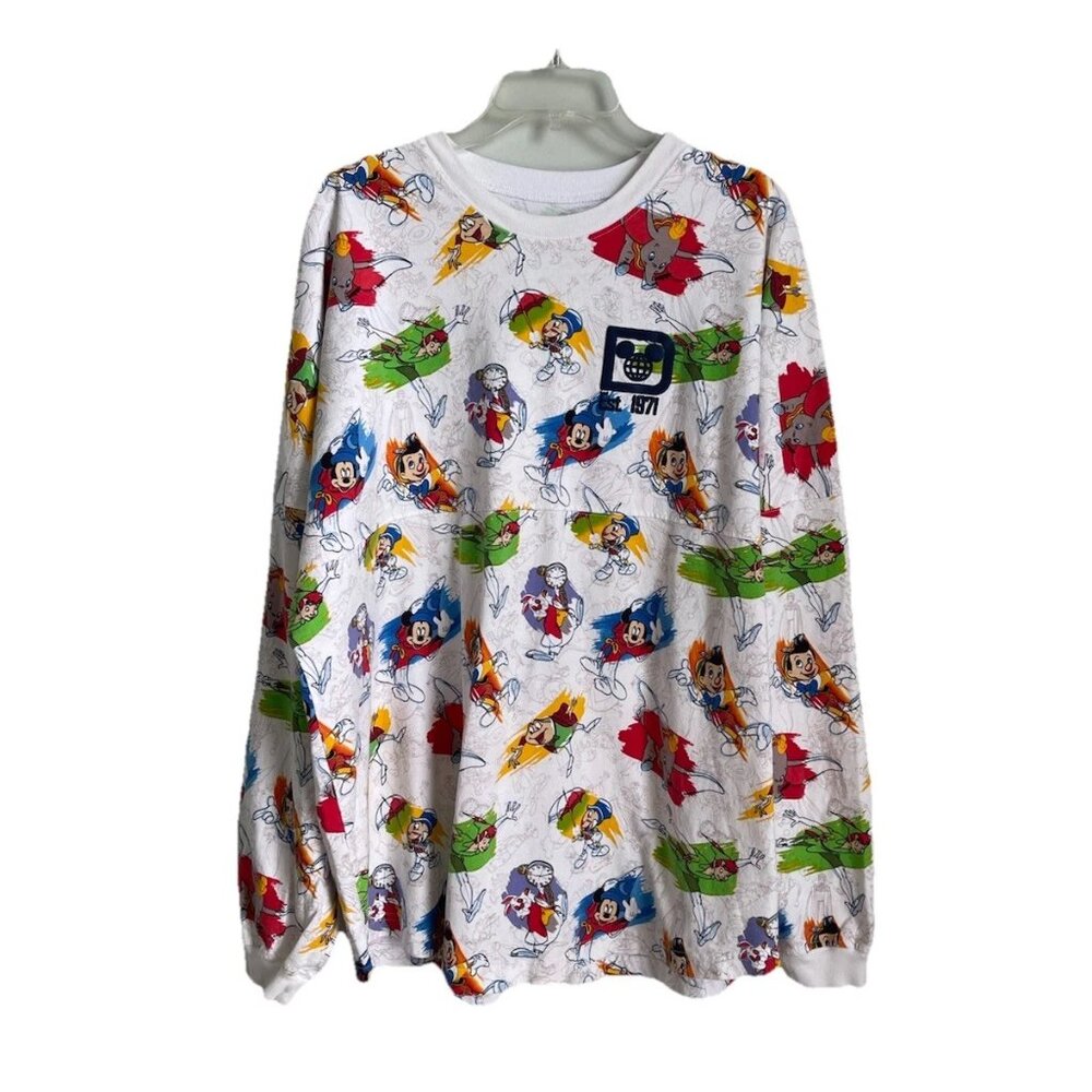 Disney World Ink & Paint Spirit Jersey Pinocchio Mickey Disney Adult Unisex